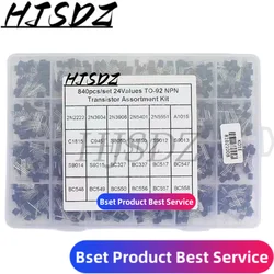 480-900 pz TO-92 Kit Transistor assortimento scatola BC547 BC327 BC337 2 n2222 3904 3906 C945 S8050 S8550 set Kit elettronico