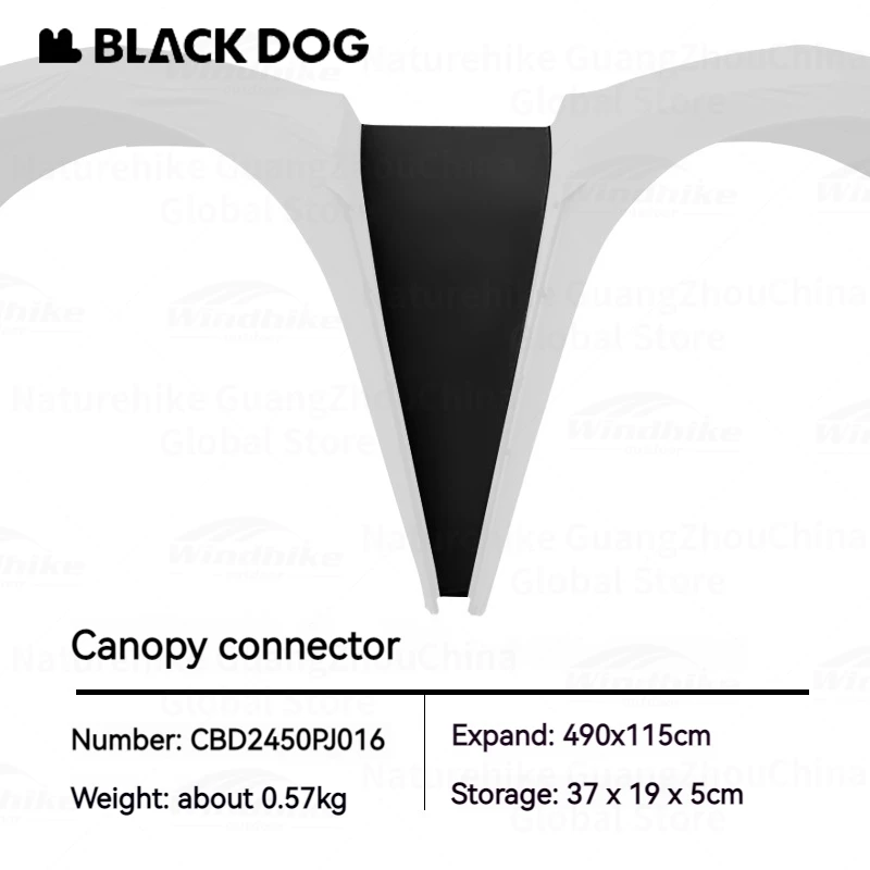 Imagem -02 - Naturehike Blackdog Automática Dome Canopy Acessórios Conector Pano de Chão Cortina de Porta Malha Tenda Splicable Camping Ferramenta