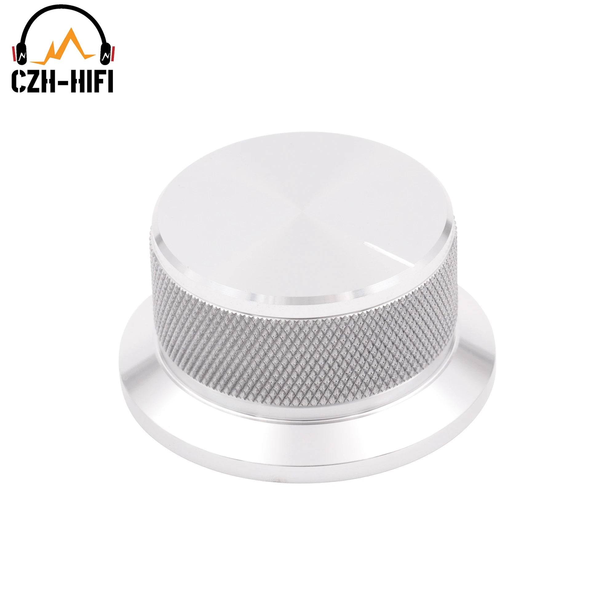 1pc 50x25mm Audio Volume Control Knob CNC Gefräste Solide Aluminium Knob für CD-Player Verstärker Radio plattenspieler Lautsprecher Gitarre – Detail 11