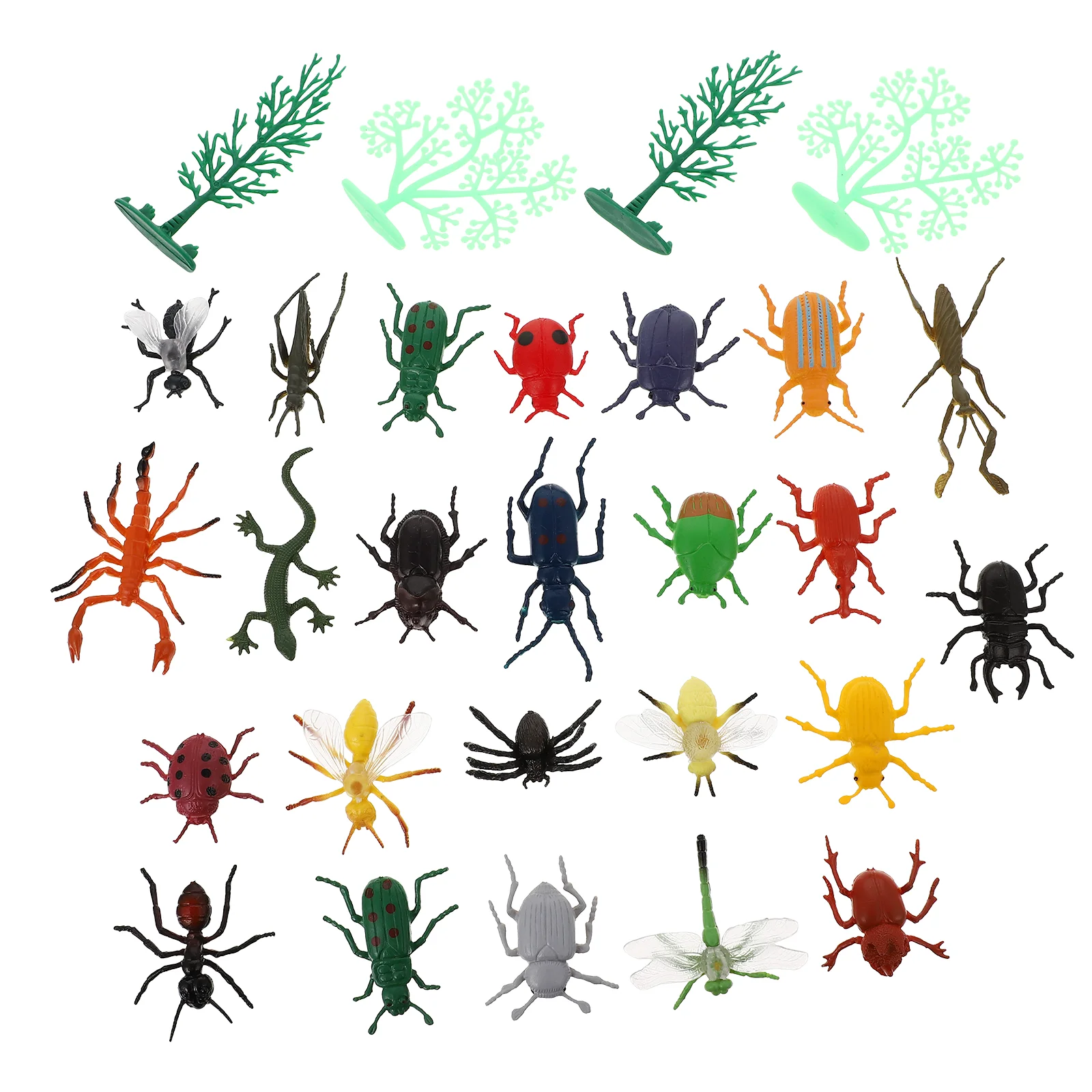 24 Pcs Insect Model Lifelike Figures Mini Toy Simulation Insects Kids Toys Fun Models Teaching Aids Children Bugs