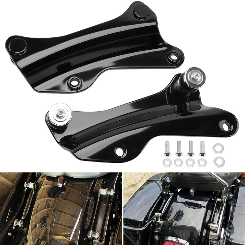 Kit de accesorios de acoplamiento de 4 puntos para motocicleta, color negro, para Harley Touring Road King Ultra limitado Road Glide Street Glide 2014-2022