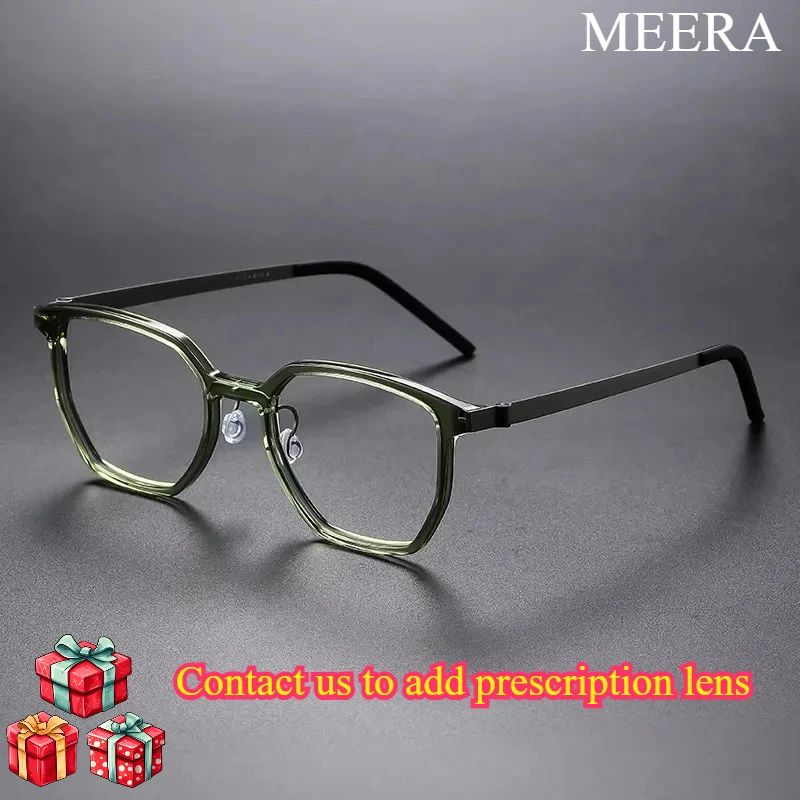 High-quality  Comfortable Well-fitting Durable and Lightweight Titanium Alloy and Acetate Fiber Material Eyeglass Frames