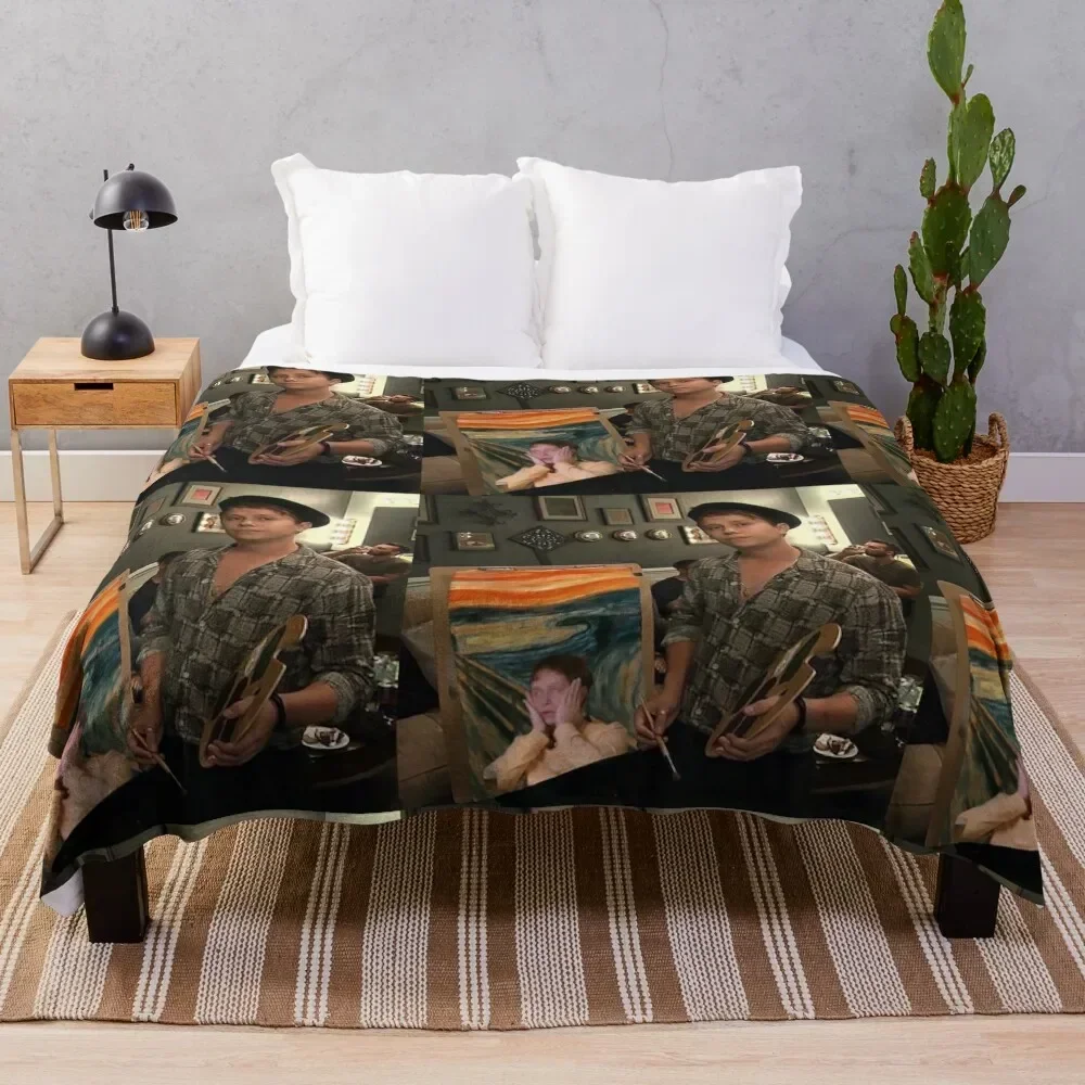 

conor the artist Throw Blanket Shaggy Furry Soft Blanket for Bedroom Living Room