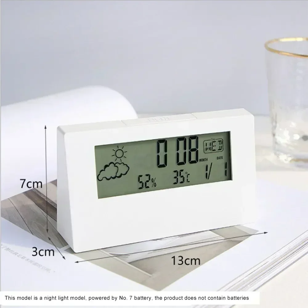 

LCD Multifunctional Electronic Alarm Clock Simple Creative Silent Kids Smart Digital Clock Creative Electronic Alarm Clock