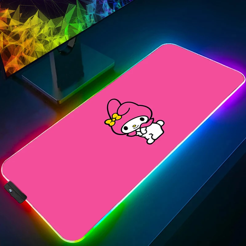 لوحة ماوس الكمبيوتر LED بلدي ميلودي ألعاب مسند الماوس لوحة ماوس الألعاب XXL Kawaii مكتب Mause الوسادة RGB لوحة المفاتيح الماوس الخلفية السجاد #2