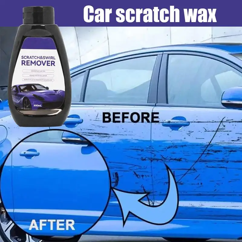 Scratch Repair Wax For Car Car Paint Restorer Scratch Remover 300ml Professional Polishing Supplies Rubbing Compound For Minor