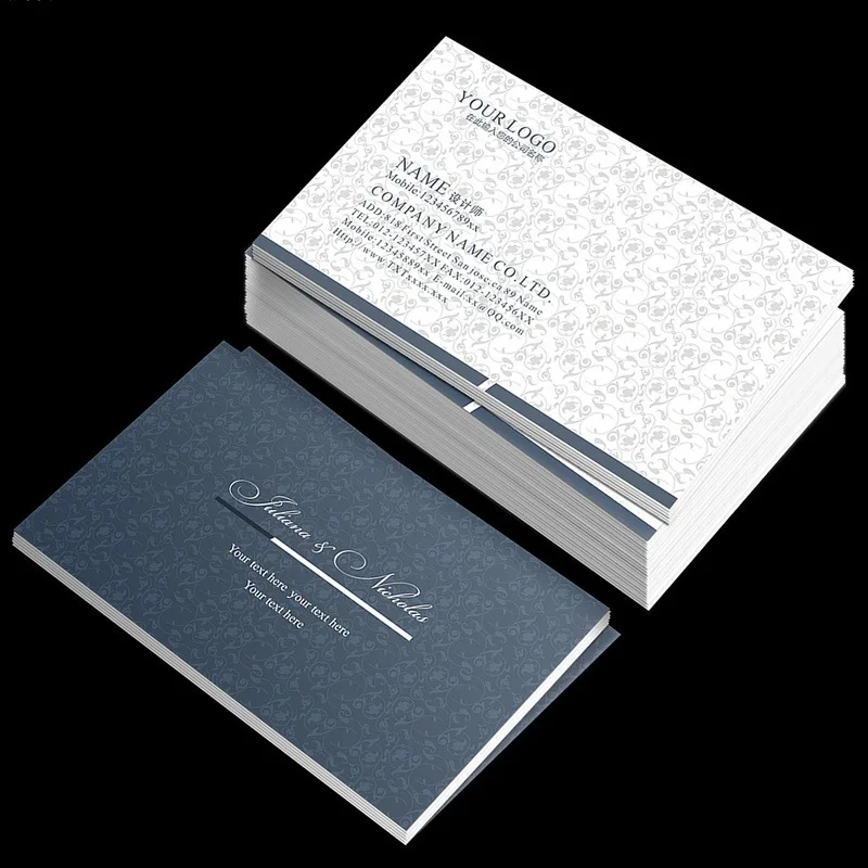 Customized Business Cards Custom Special Art Paper Color Printing Cards Stamping Coated Paper Same Day Laminated P