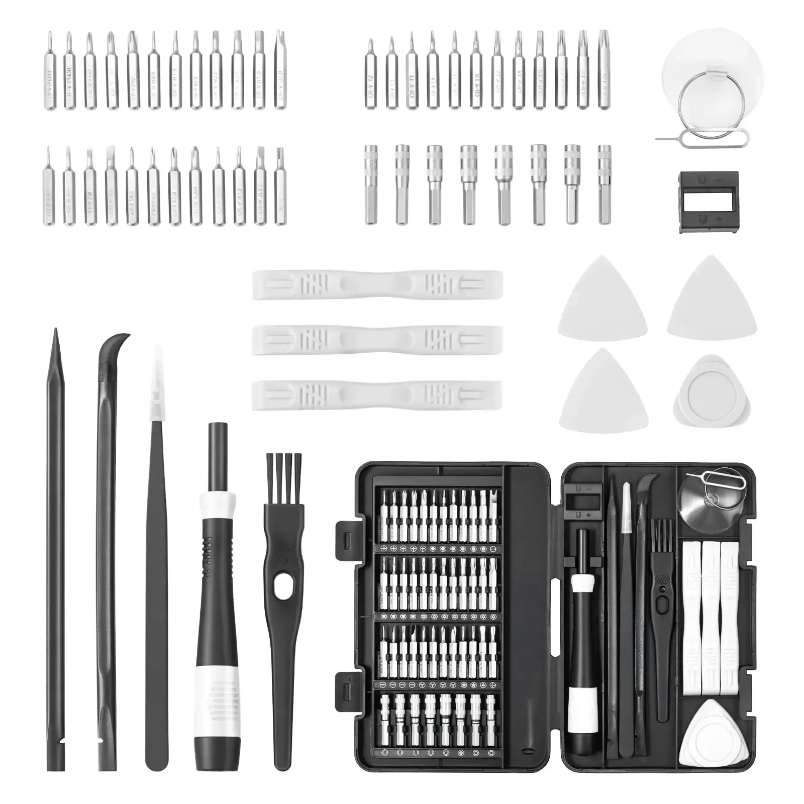 59-Piece Small Precision Screwdriver Set, Tweezer for Men, Mini Cleaning Repair Tool Kit for iPhone, MacBook, Laptop, Computer