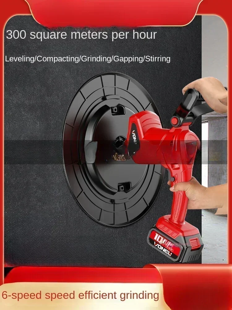 110V/220V Multi-Functional Cement Mortar Smoothing Machine Lithium Wall Putty Trowel Hand-Held Electric Grinding Polisher  CK