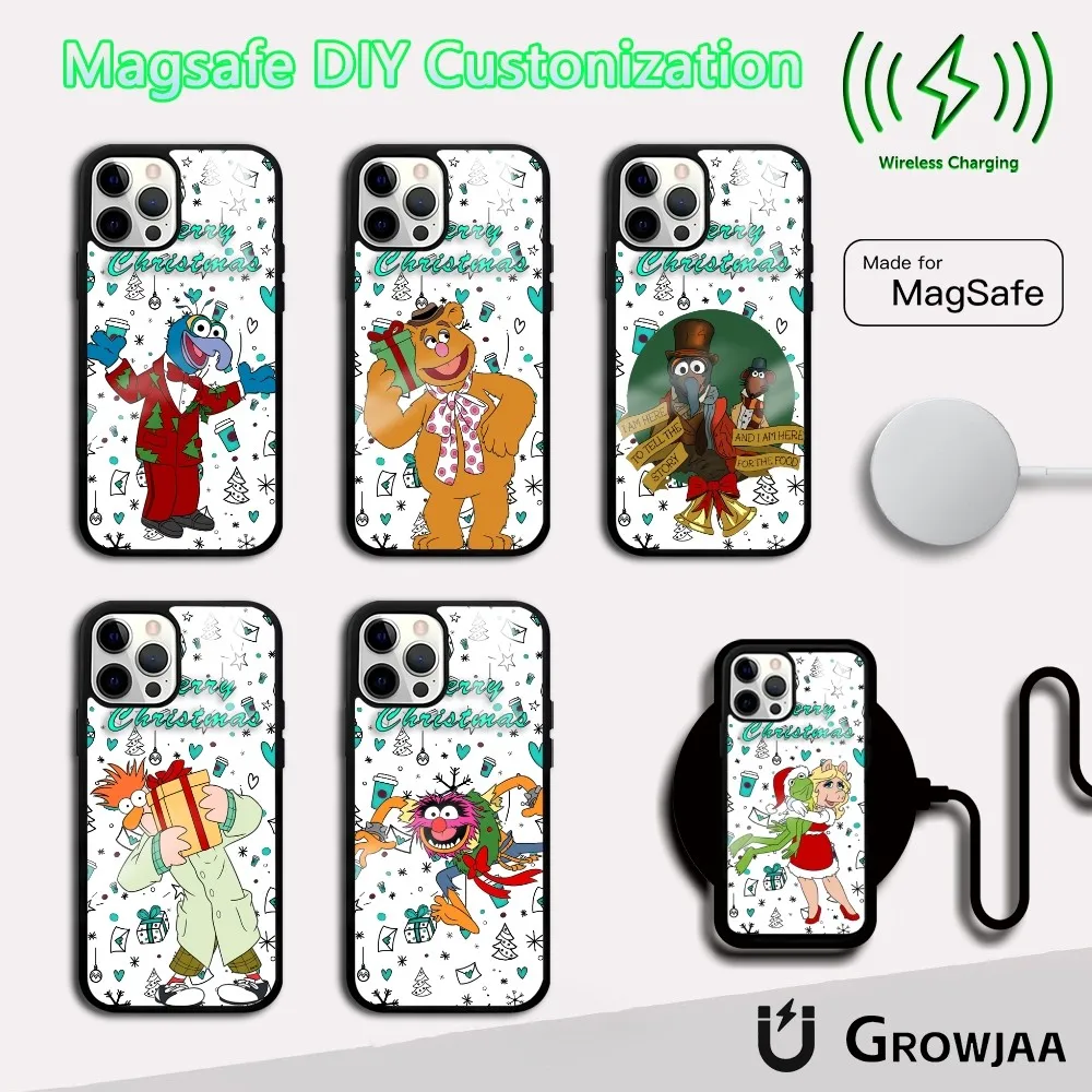

The Muppets Christmas Phone Case For iPhone 16 15 14 13 12 11 Pro Max Plus Mini Magsafe Mirror Wireless Magnetic Cover