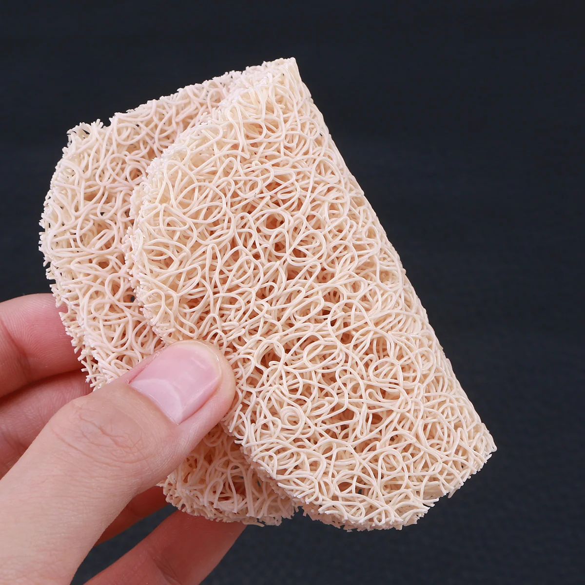 

Anti-slip PVC Pad Soap Holder for Kitchen Sink Non-slip Keep Dry Easy to Clean Tray Beige Bathroom