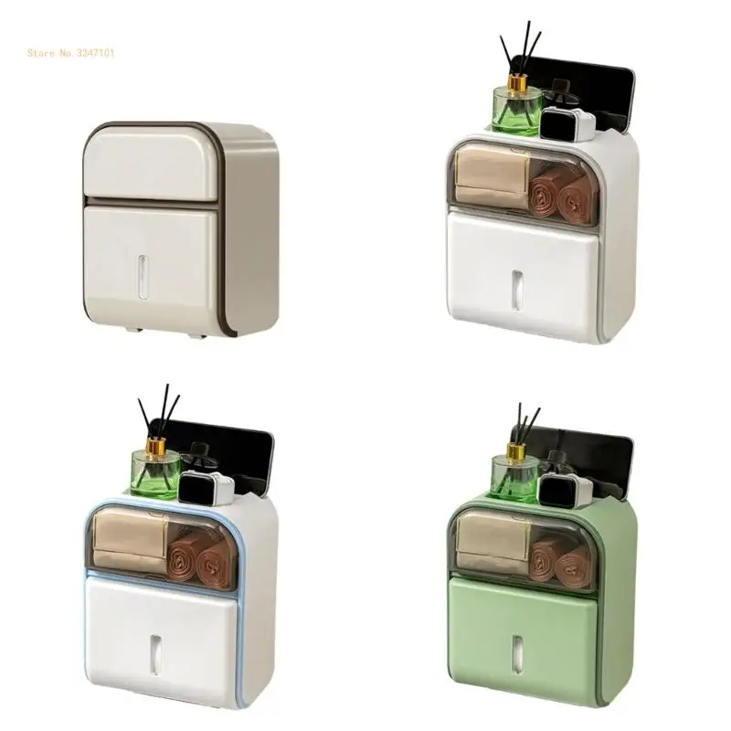 

Portable and Stylish Tissue Dispenser with Elegant Color Wall Mounted for Home and Office Supplies Organization Dropship