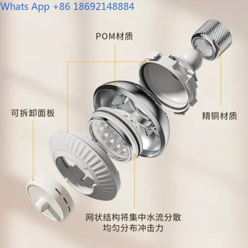 Robinet haute pression anti-éclaboussures, aérateur Anti-colmatage, eau Dense 360 °   Rotation