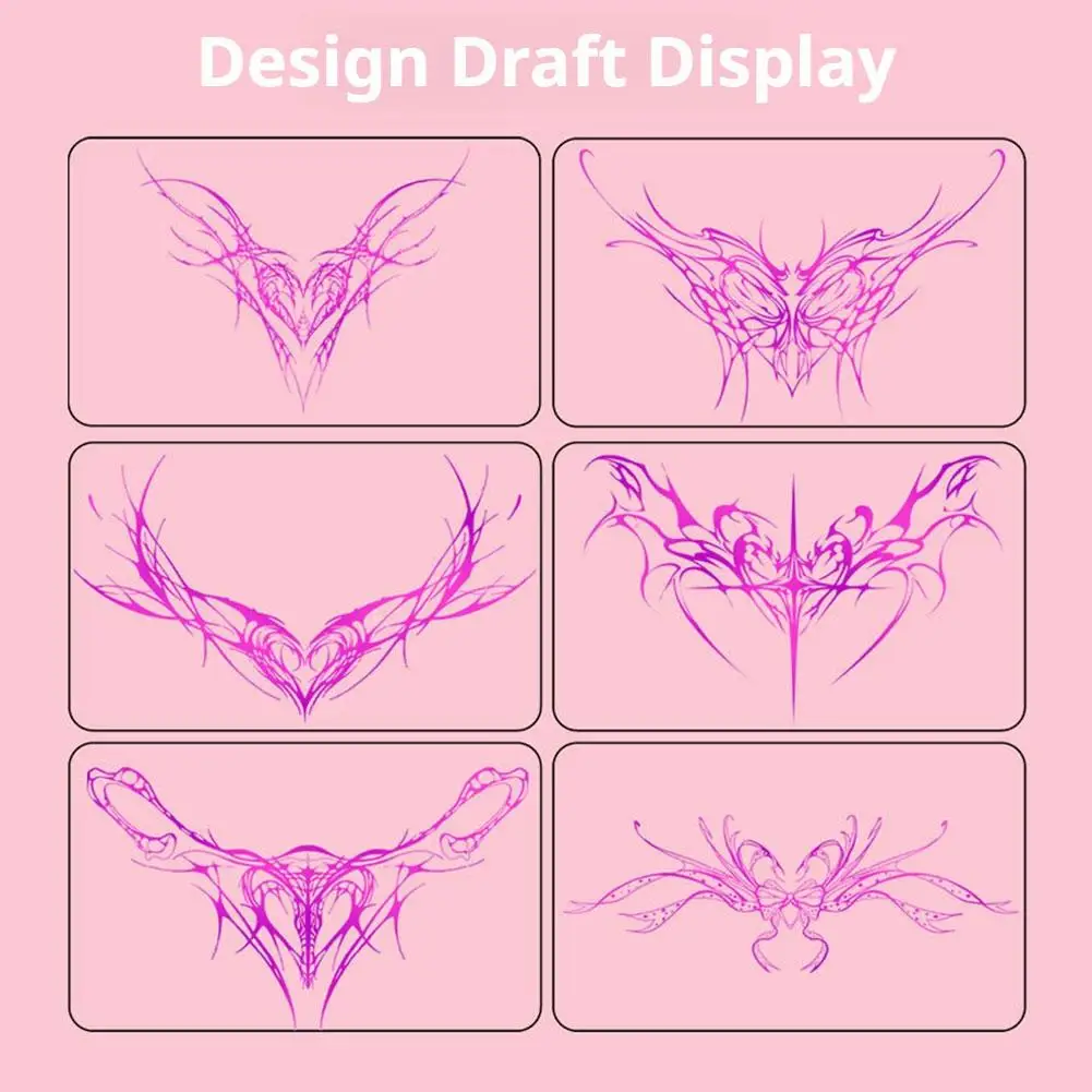 الشيطانة الوشم المؤقت للنساء مثير أجنحة الطوطم وهمية الوشم الفن دائم لصاقات وشم مقاوم للماء الوشم المؤقت