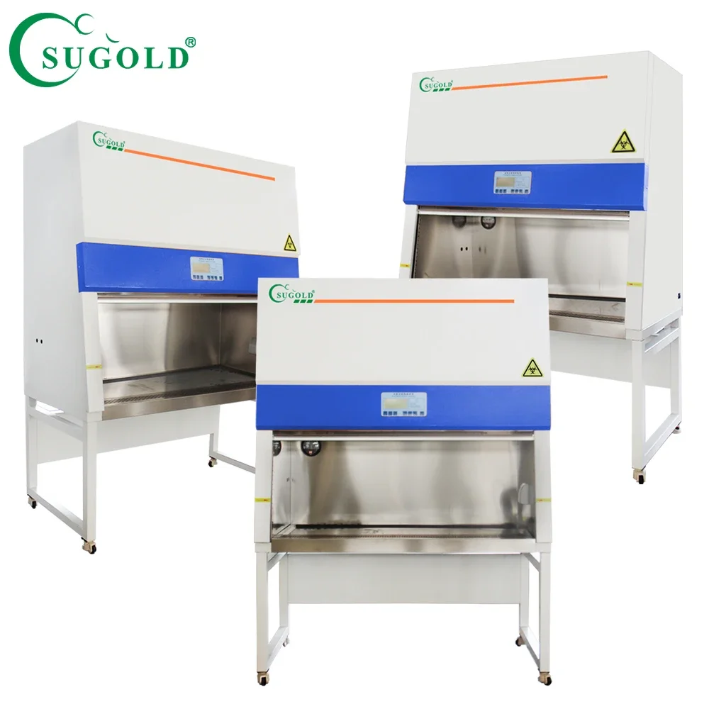 class 2 Lab equipment 304 stainless steel  biosafety cabinet 70% air exhaust class II biological safety cabinet