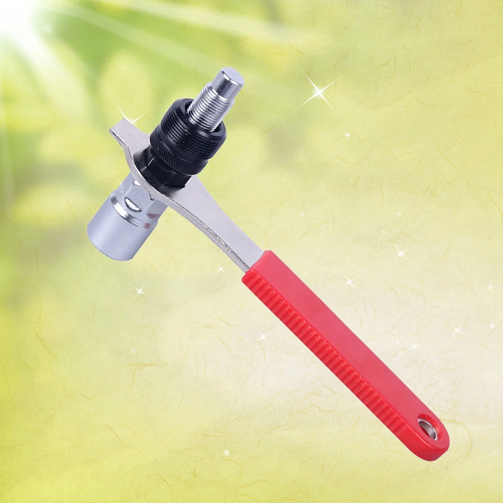 

1 Set Crank Extractor Bike Repair Tool Bottom Bracket Remover Spanner Crank Puller 16Mm Spanner Red Universal Fit For 20 Teeth