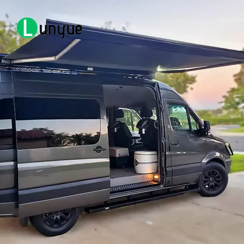 Aluminum Waterproof Full Box Awning for RV Trailer Camper Durable Outdoor Shade Cover Easy Installation Weather Resistant