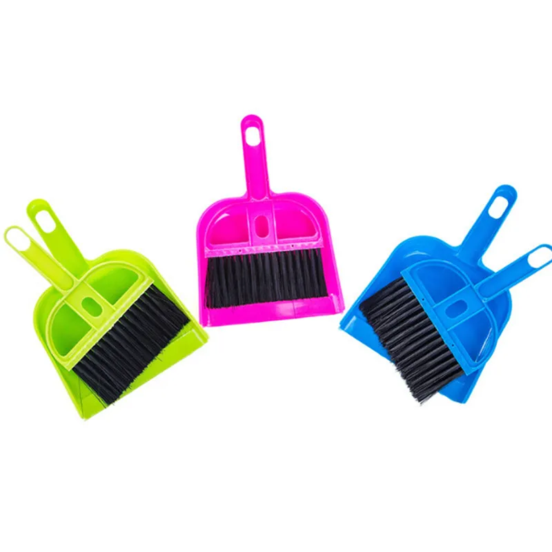 Mini Broom Dustpan Brush Set Soft Cleaning Sweeper Hand Dust Pan For Keyboard