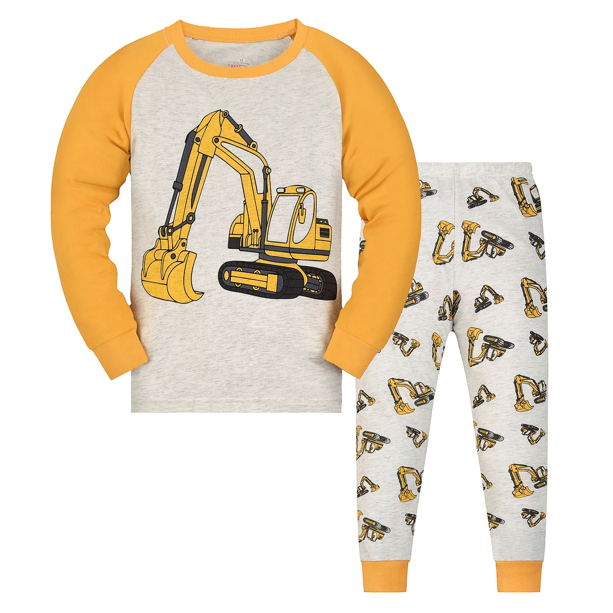 【Durch 1615 Flamme】Little Boy Bagger-Pyjama-Set, langärmelige Hose, geeignet für Familienkleidung für Jungen im Alter von 2–9 Jahren