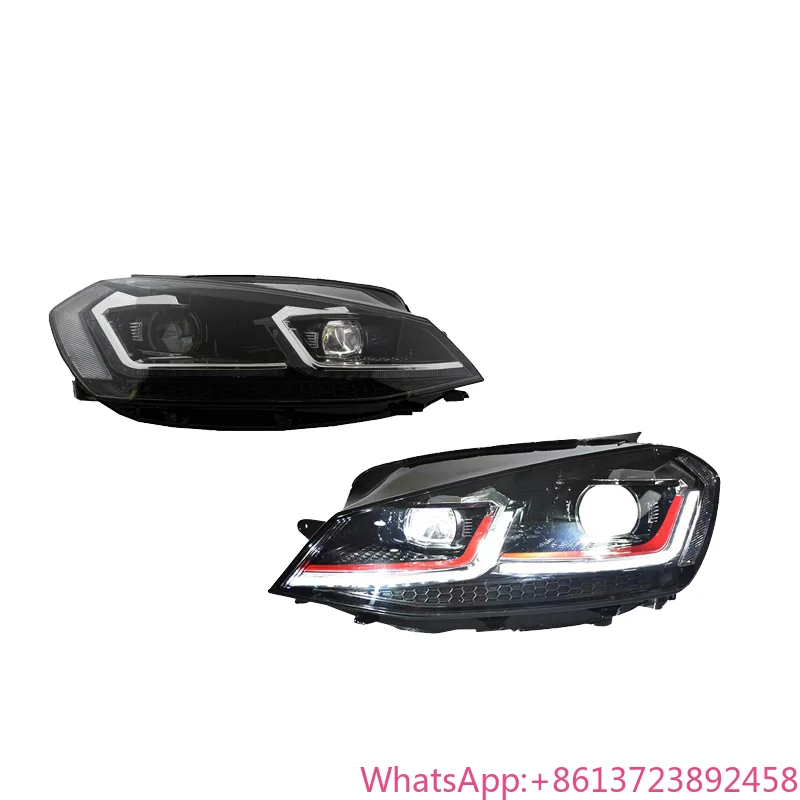 Bimmor Modified Headlights for volkswagen VW Golf 7 Halogen Headlight Upgraded to Golf 7.5 Mk7.5  Tuning Custom Headlamp Led