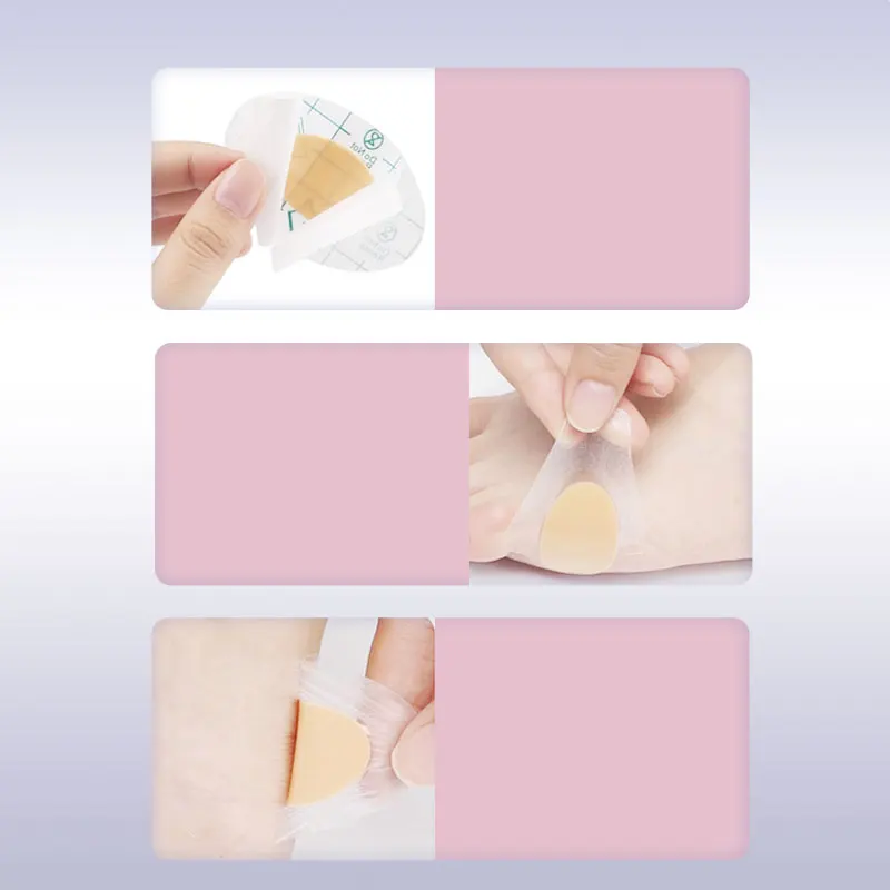 Coussinets de talon en Gel, 20 pièces, patchs de talon, doublure de talon, autocollants de chaussures, plâtre anti-douleur pour protection des pieds