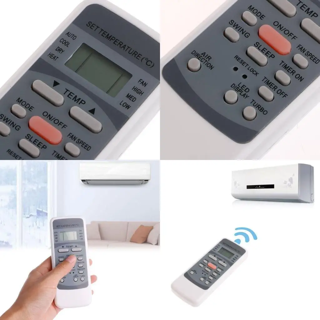 

Y1UB Remote Control For Midea Split Portable Air Conditioner R51M/CE R51D/E R51M/BGE