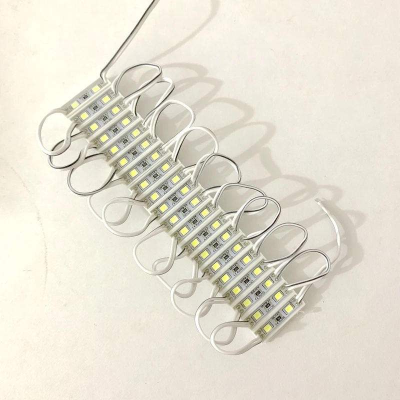 20pcs mini 2835 led module DC12V 26*7mm 0.6W 2led  module light Outdoor waterproof module  Advertising Light Sign Backlight