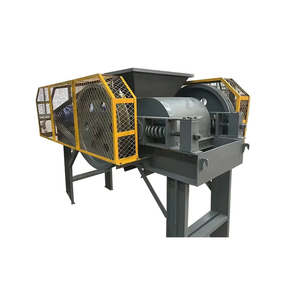 Double Roller Sand Making Machine Crusher Stone Sand Making Machine Small Stone  Toothed Roller