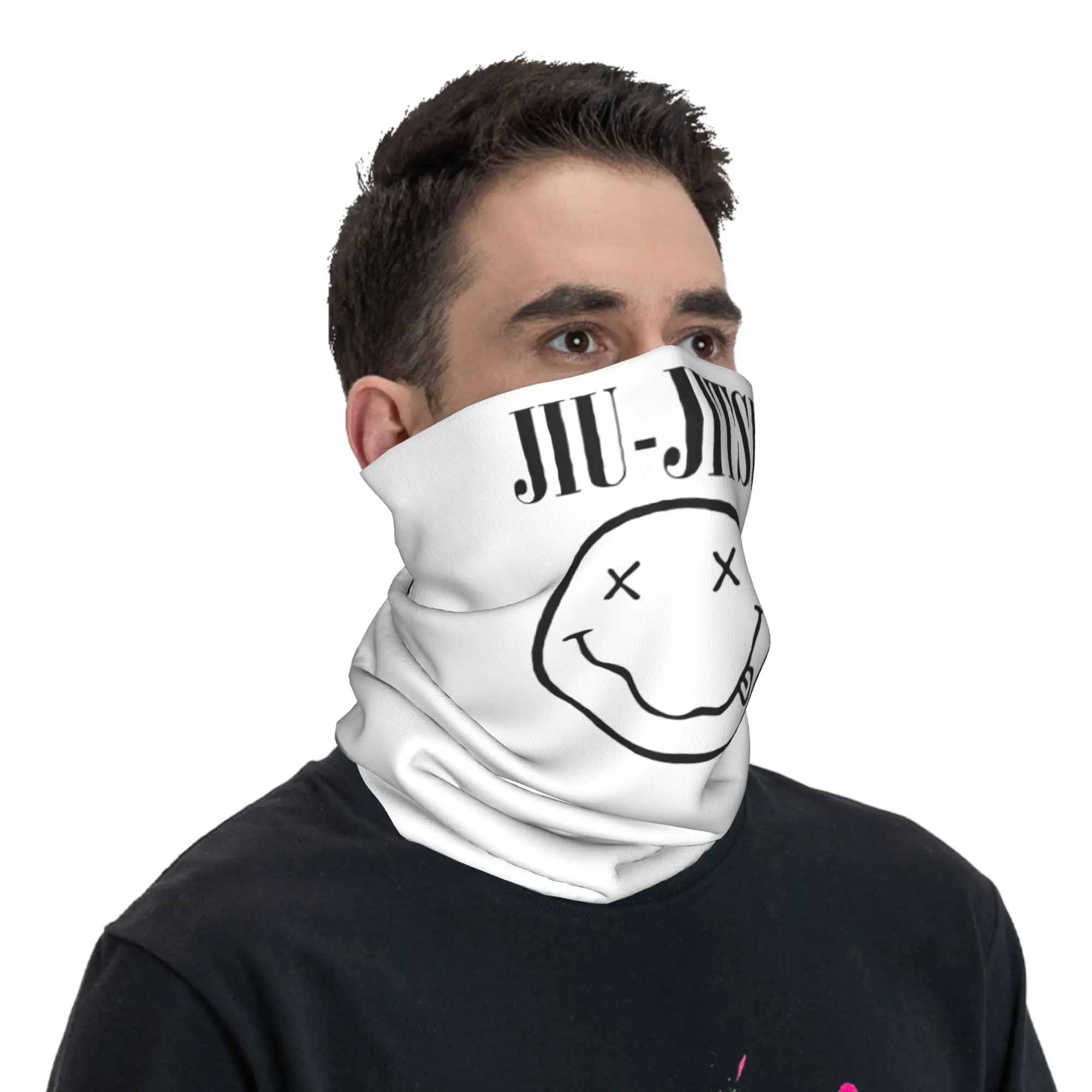 جيو جيتسو البرازيلي - رائحة مثل جيو جيتسو (BJJ) باندانا غطاء الرقبة التفاف وشاح قناع الوجه متعدد الوظائف تشغيل الكبار تنفس