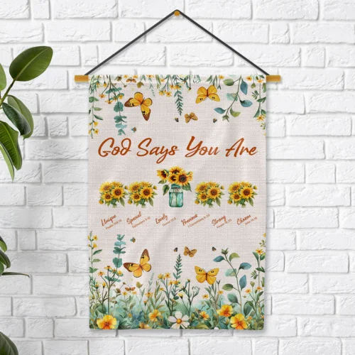 Bible Verse Christian Faith Vintage Garden Flag, Faith Hope Love