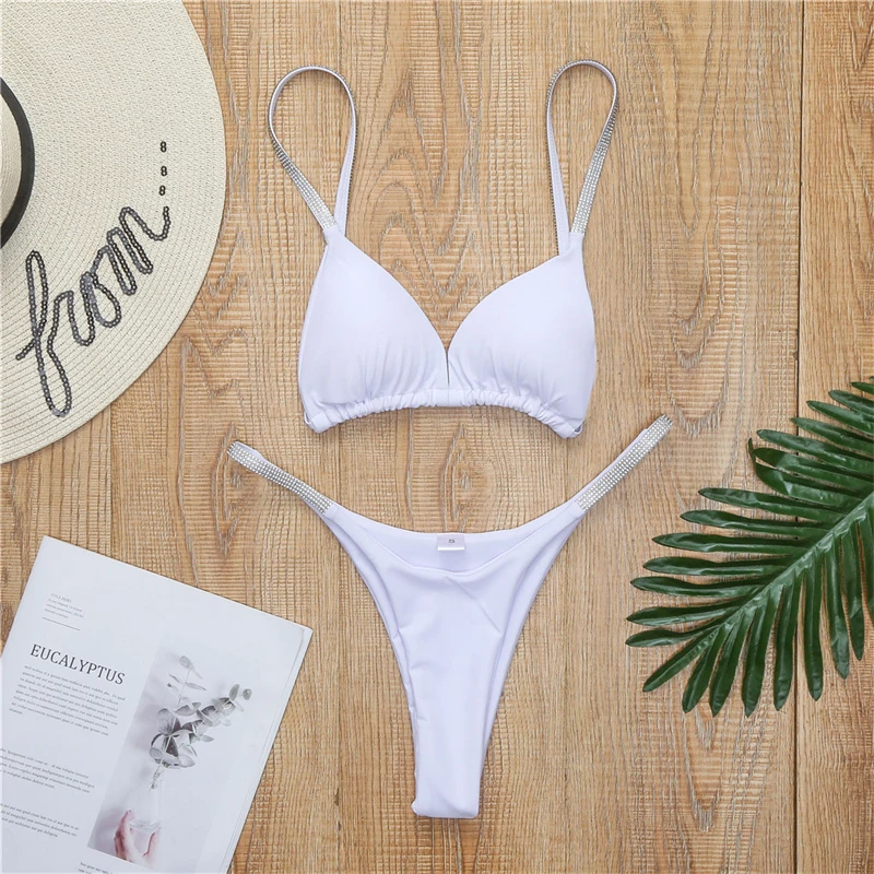 2025 Neues Strandmode-Bikini-Set Nadal Nadal Kui Casual Rhinestone Sexy Badeanzug Damen Diamond Traje De Baño Mujer Urlaub – Detail 4