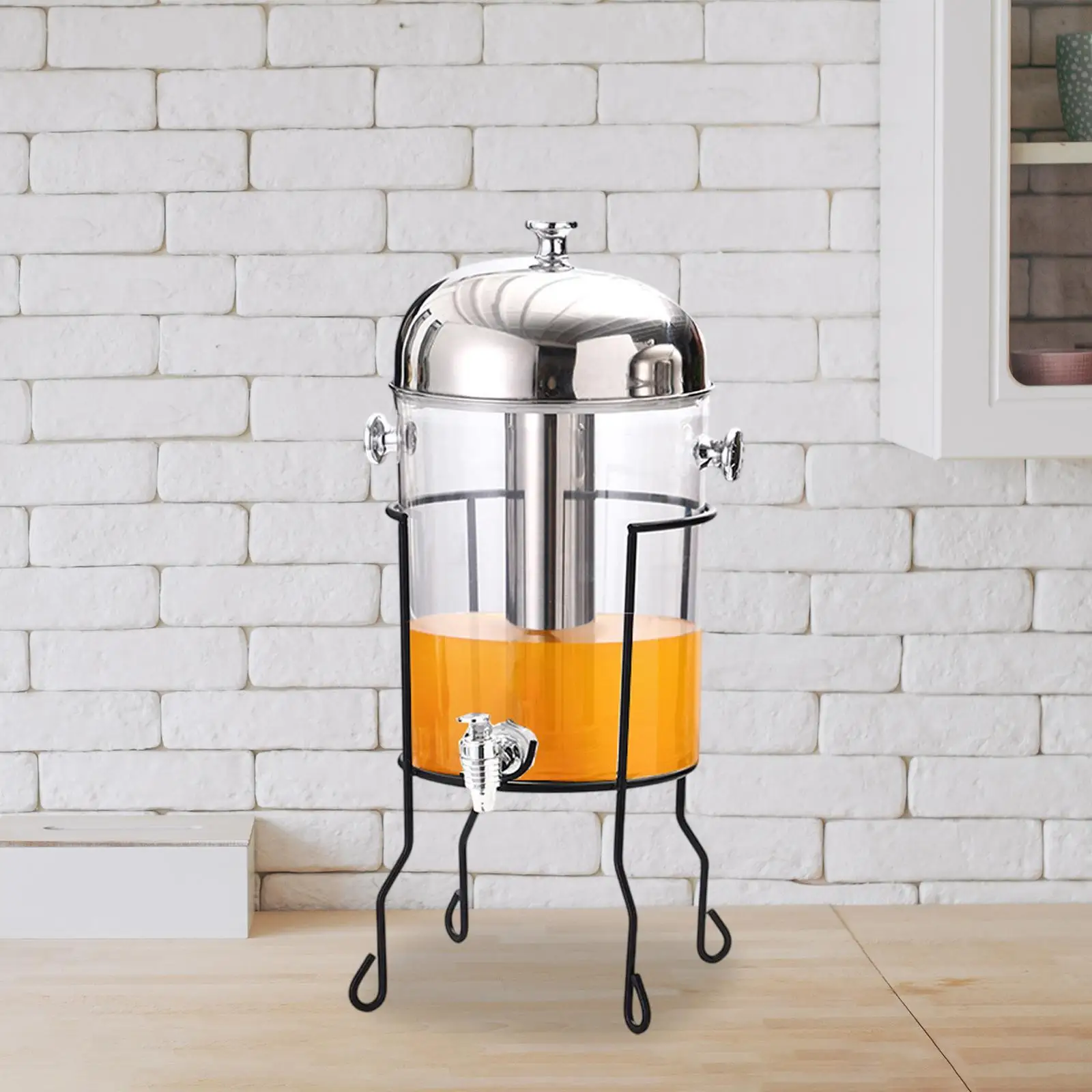 Commercial Juice Dispenser 8 Liters with Sturdy Stand Stainless Steel Spigot for Weddings and Banquets