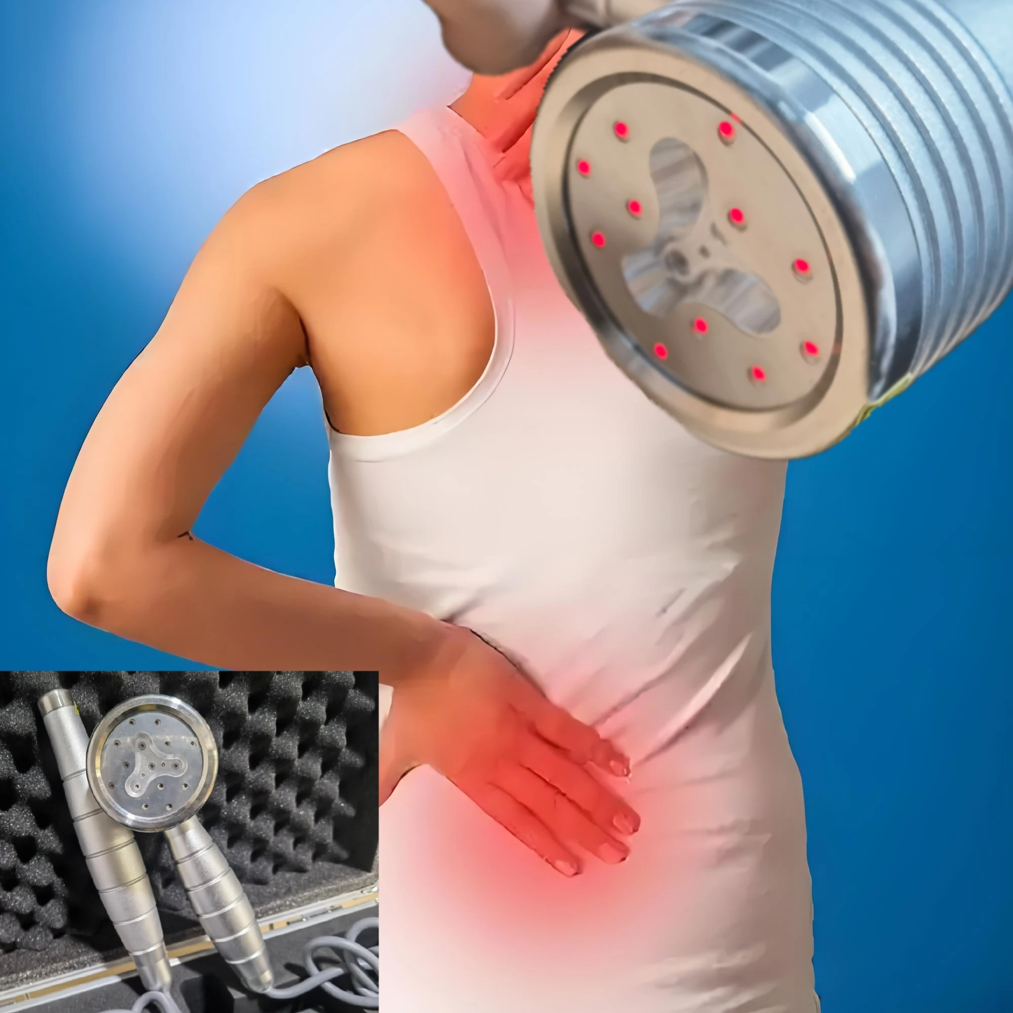 

HLKGO Class 4 Cold Laser Therapy Infrared Physiotherapy Equipment Chiropractic for Knee Pain Tendonitis Arthritis