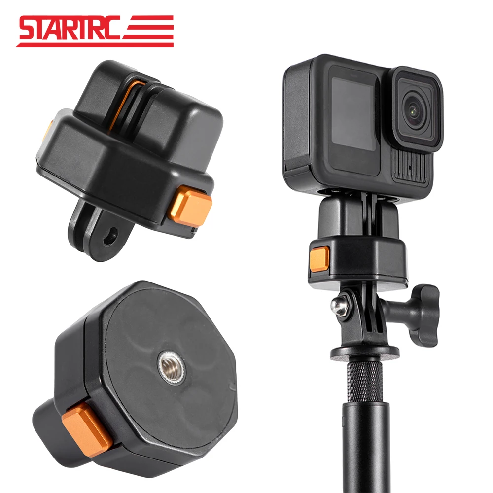 �y�Z�[�����zSTARTRC ���C�N�C�b�N�����[�X�A�_�v�^�[�x�[�X�}�E���g�u���P�b�g Gopro 13 12 11 10 9/DJI Action 5 Pro/4/3 �J�����A�N�Z�T���[�p