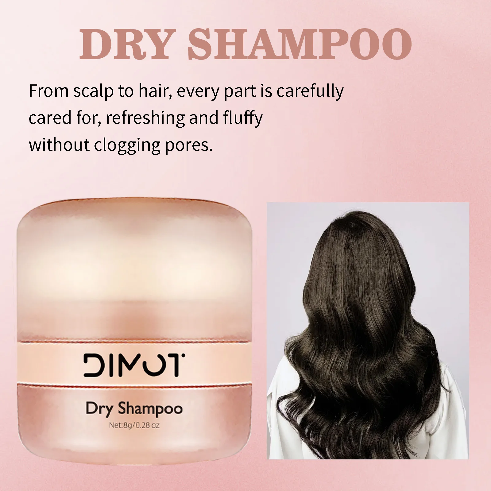 DIMOT Fluffy Hair Powder Absorb Grease Clean Hair Increase Hair Volume Mattifying Hair Powder Finalize Hair Care Styling Product