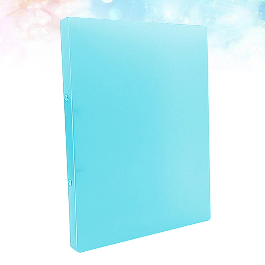 

3pcs Plastic Document Binder Letter Size Stainless Steel Clip Office School Multifunctional Loose Leaf Folder Storage