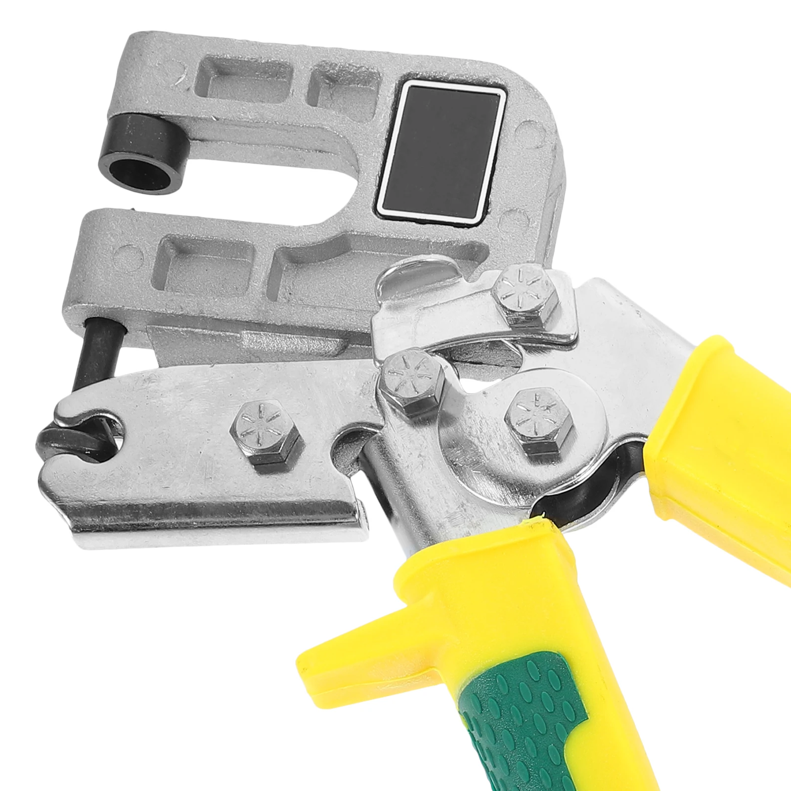 

Metal Keel Clamp Pliers Yellow Single Hand Crimper Drywall Stud Fastening Sheet Metal Connection Punching Tool Flat Mouth Steel