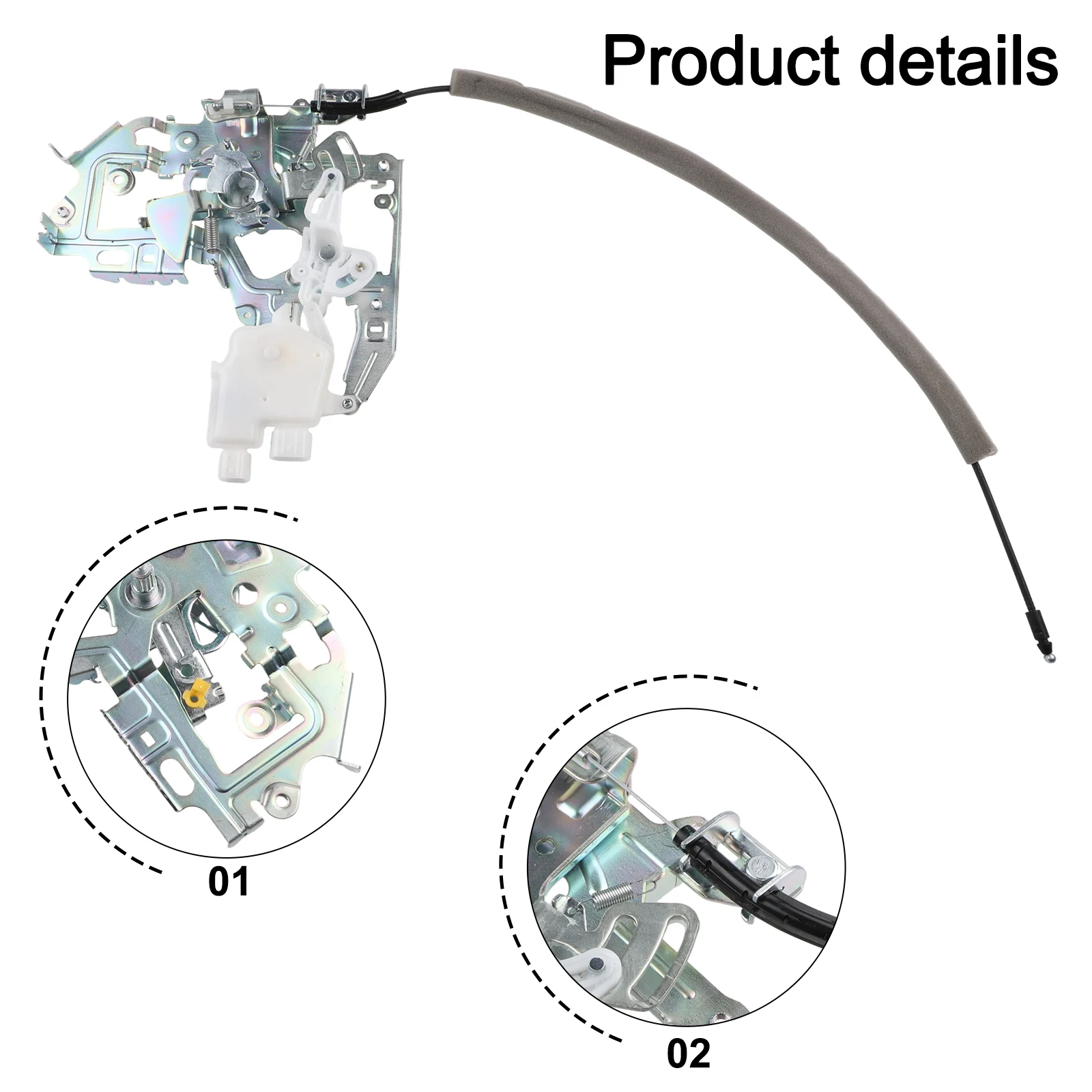 

Rear Right Door- Lock Metal Replacement Parts 906123257R- For Master- For Vauxhall For Movano For Nissan For NV400 For Interstar