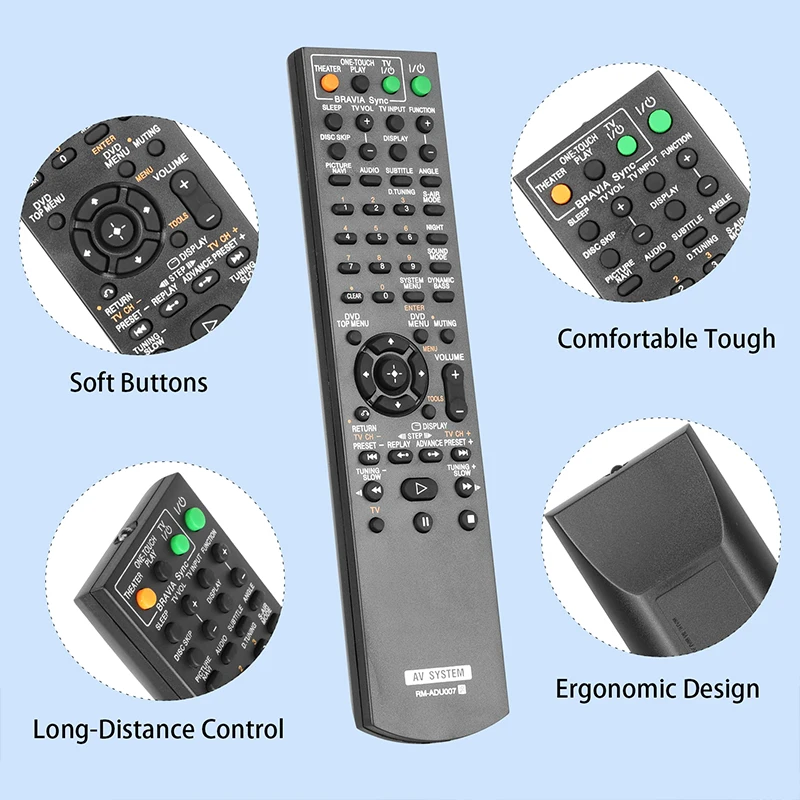 RM-ADU007 pengendali jarak jauh untuk sistem Sony AV DAV-HDX274 DAV-HDX255 DAV-HDX279W DAV-HDX275 DAV-HDX276 DAV-HDX277WC