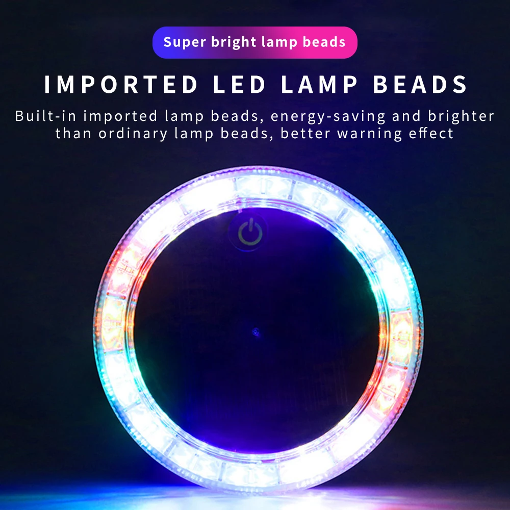 LED Solar Car Flash Warning Lights Control Touch Sensor Magnetic Strobe Night Light  Anti-collision Instruct Automobile Lamp