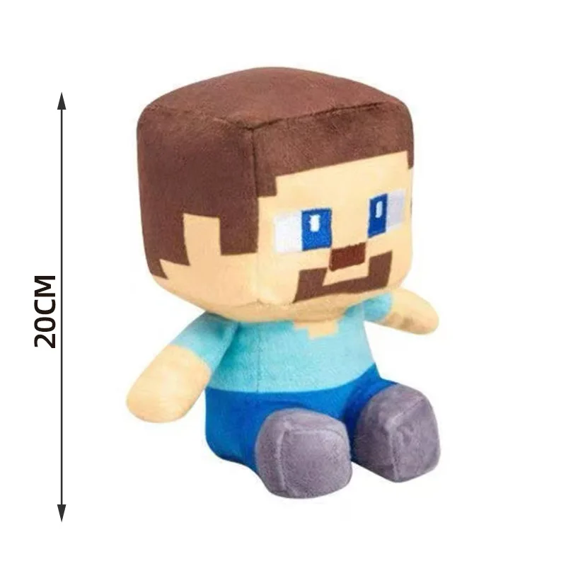 Cartoon Minecraft Doll Plush Toy Last Actor Hardworking Fear Steve Doll Birthday Gift