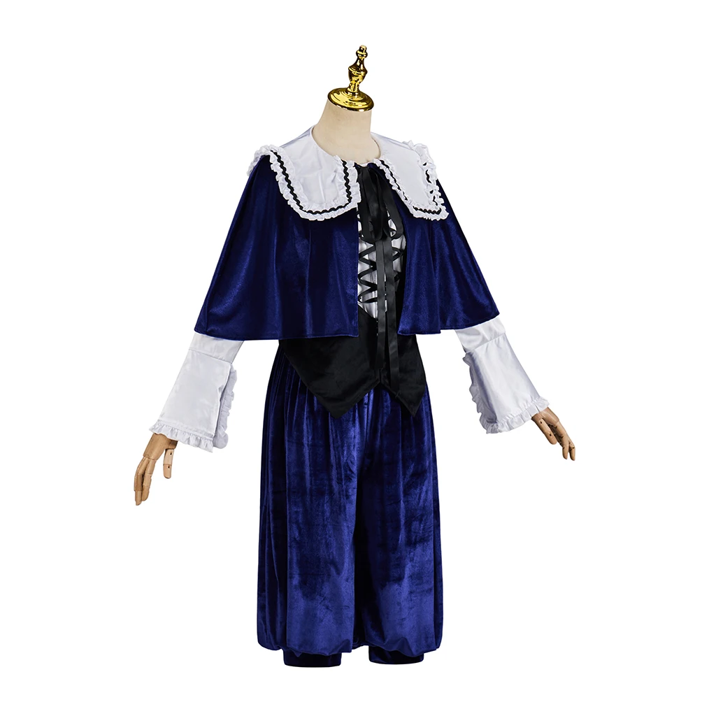 Souseiseki Cosplay Costume Blue Suit with Hat Anime Rozen Maiden Costume Female Halloween Party Game Comic Con Daily Clothes