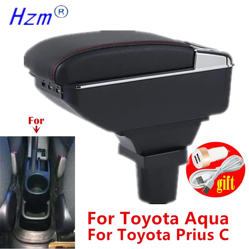 

Автомобильный подлокотник для хранения Toyota Prius C Aqua, подлокотник для Toyota Aqua, специальные детали для модернизации, аксессуары для интерьера автомобиля