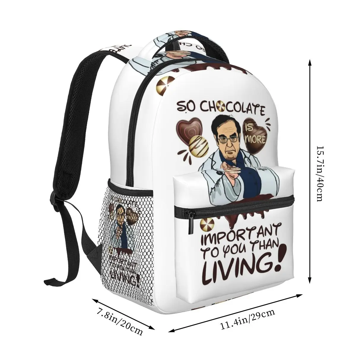 Dr Nowzaradan Younan Dr Now So Chocolate Is More Important To You Than Living Backpack Daypack BookBag School Bag Shoulder Bags