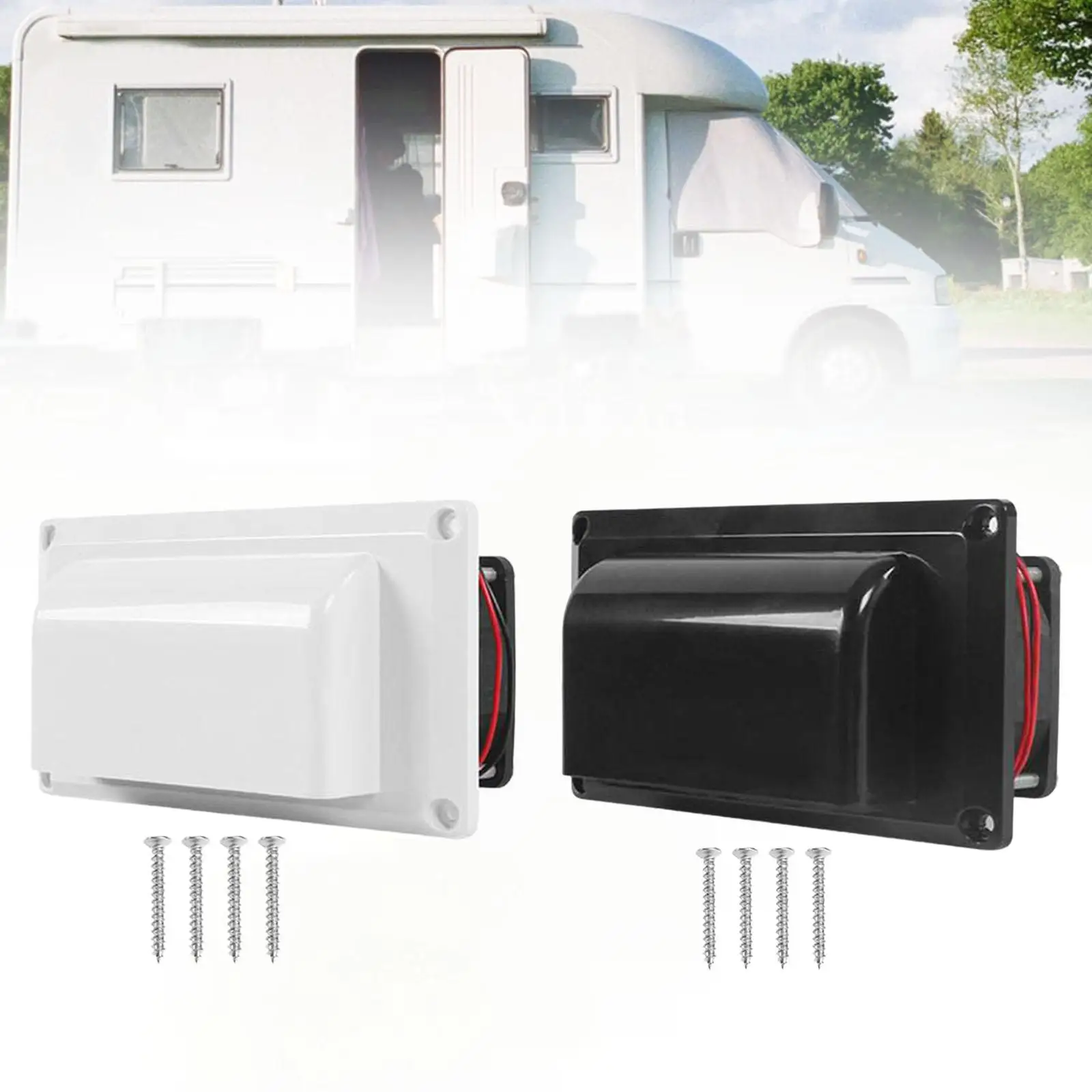 12V RV ด้านข้าง Vent พัดลมติดตั้งง่ายชุด Air Vent ระบายอากาศไอเสียพัดลมสําหรับ Campers Trailer Marine Motorhome TRIP