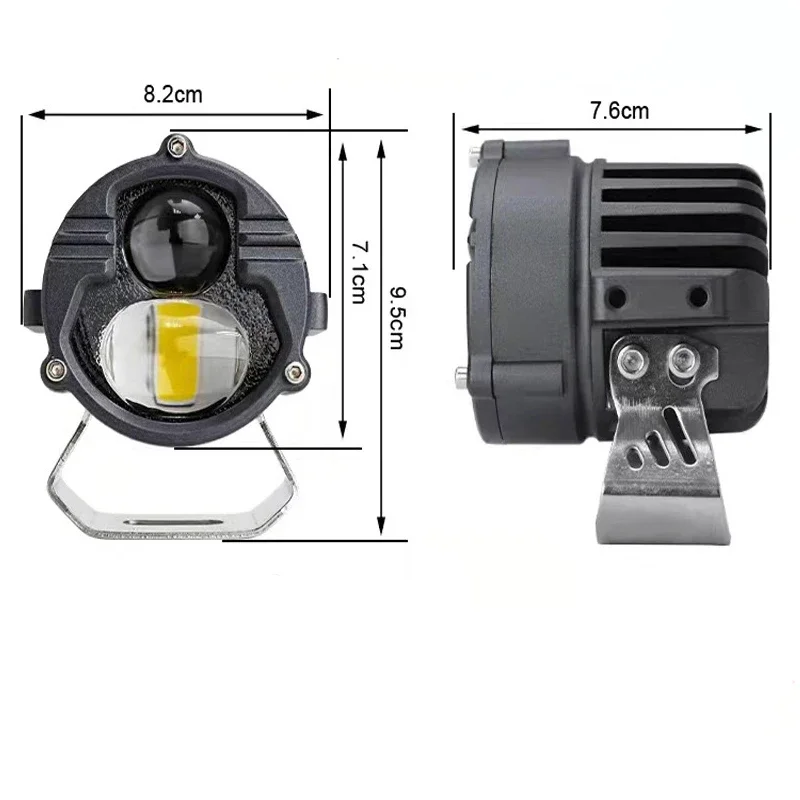 دراجة نارية المصباح الضباب الخفيف 3570 LED أضواء القيادة المساعدة الأضواء العالمي موتو اكسسوارات لشاحنة على الطرق الوعرة ATV UTV