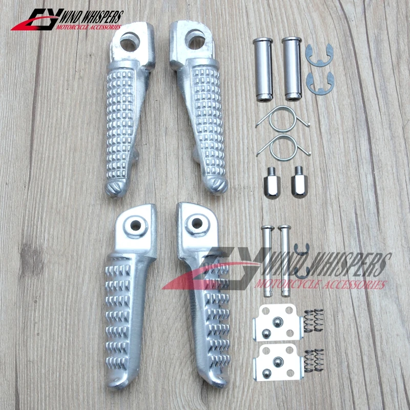 Front Rear Footrests Foot Pegs For Kawasaki NINJA 250 300 ZX-6R ZX-9R ZX-10R ZX-12R Z650 Z750 Z800 Z900 Z1000 ER-6F ER-6N Versys