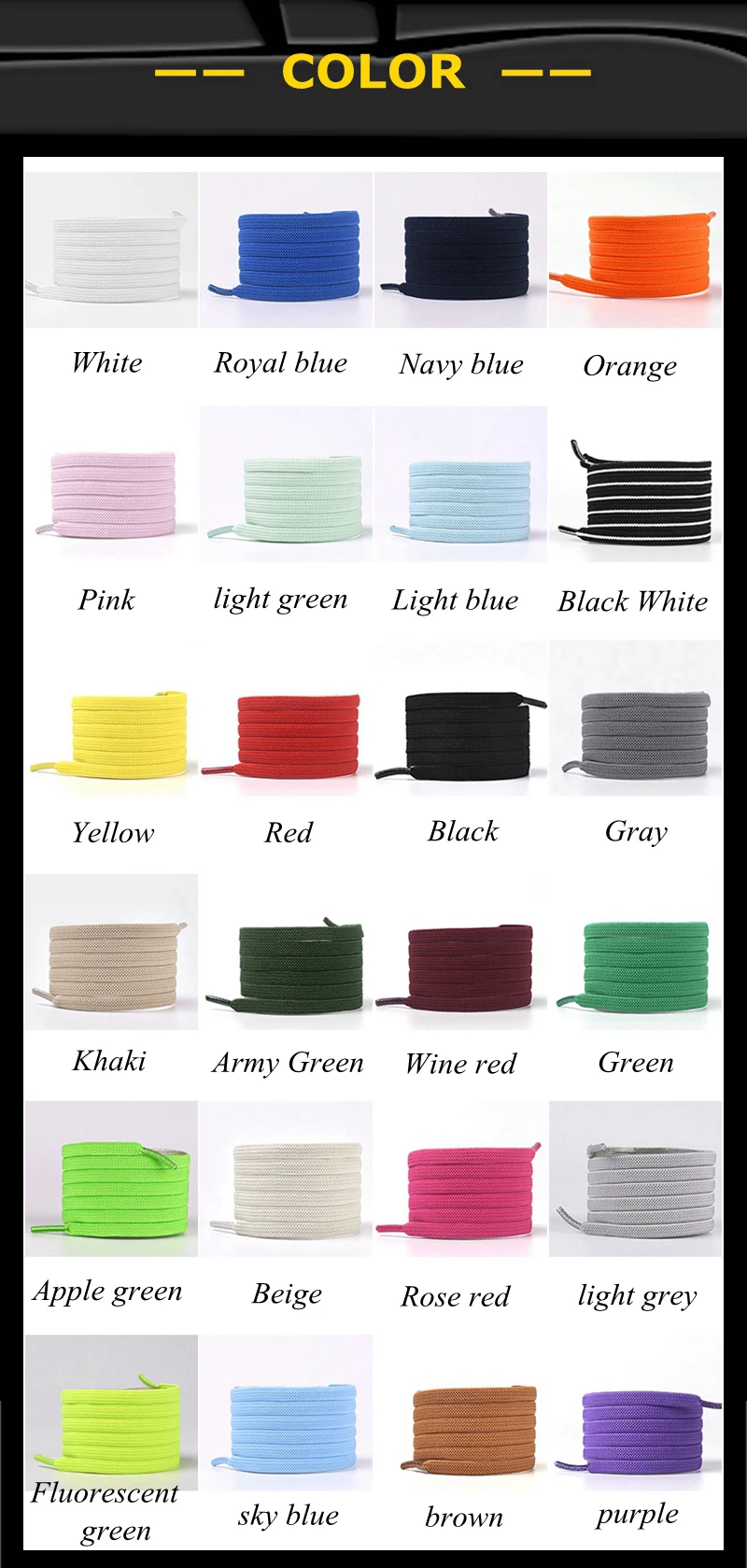 Elastic Shoe Laces Buckle Lock No Tie Shoelaces Sneakers Flat Woven Shoelace without Ties Kids Adult Rubber Bands for Shoes