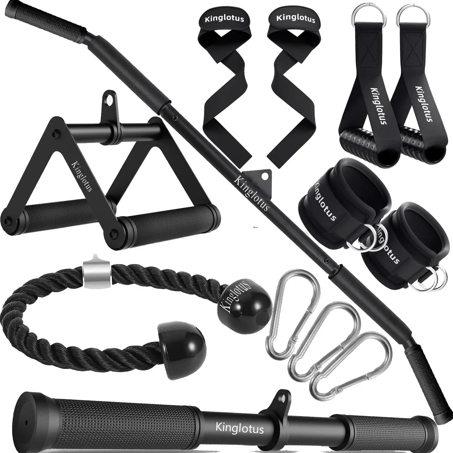 Máquina de Gimnasio en Casa con Cable para Press de Tríceps, Pull Down de Dorsal y Accesorios de Fitness para Entrenamiento de Fuerza