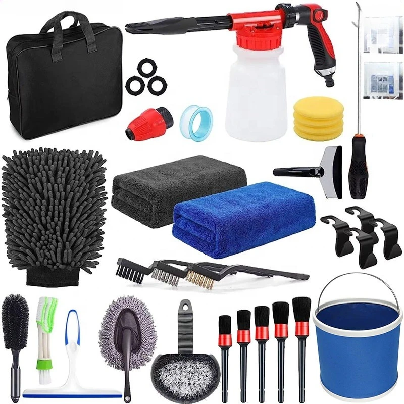 

35-Piece Plastic Car Wash Cleaning Kit Interior and Exterior Detail Car Kit with Microfiber Premium Car Wash Kit